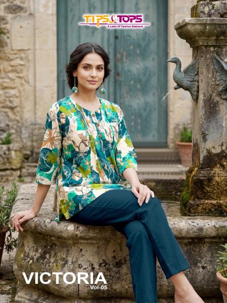 Tips & Tops Victoria vol 5 catalog kurti wholesaler in baguiati
