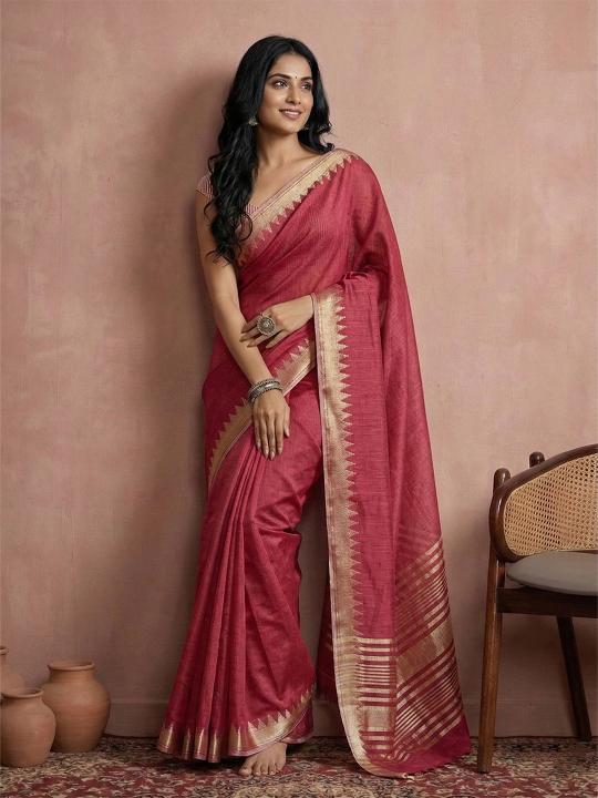 Urban Loom vol 2 fancy designer COTTON Silk WITH ZARI BORDAR saree