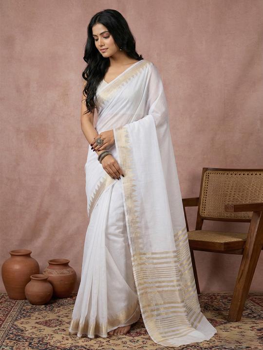 Urban Loom vol 2 fancy designer COTTON Silk WITH ZARI BORDAR saree