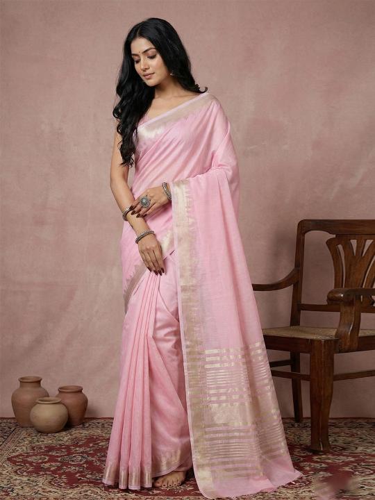 Urban Loom vol 2 fancy designer COTTON Silk WITH ZARI BORDAR saree