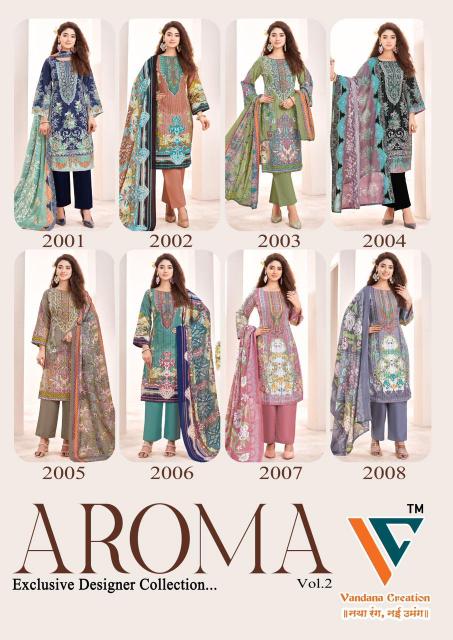 Vandana‎‎‎‎ Aroma catalog surat dress materials 