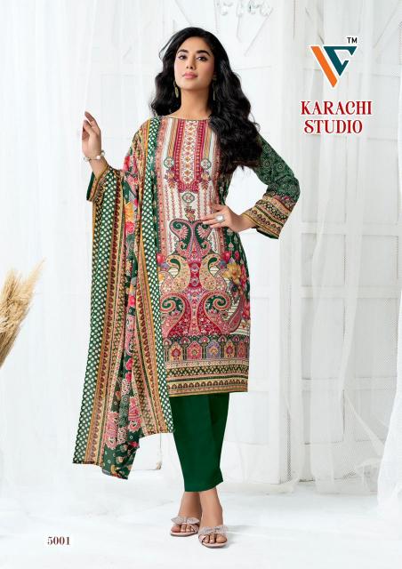 Vandana‎‎‎‎ Karachi studio vol 5 catalog wholesale dress materials in surat