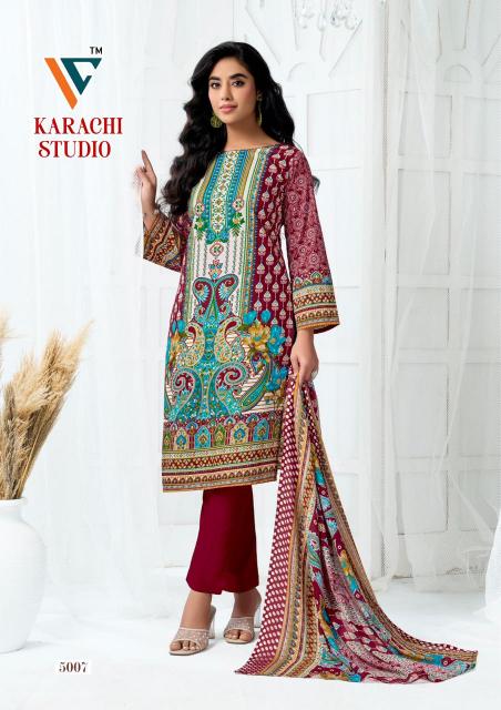 Vandana‎‎‎‎ Karachi studio vol 5 catalog wholesale dress materials in surat