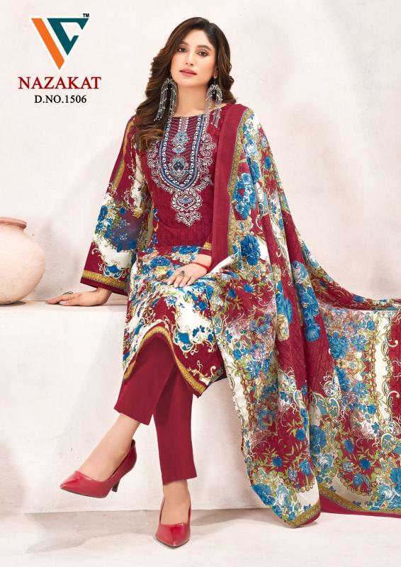 Vandana‎‎‎‎ Nazakat vol 15 catalog wholesale dress material suppliers in surat