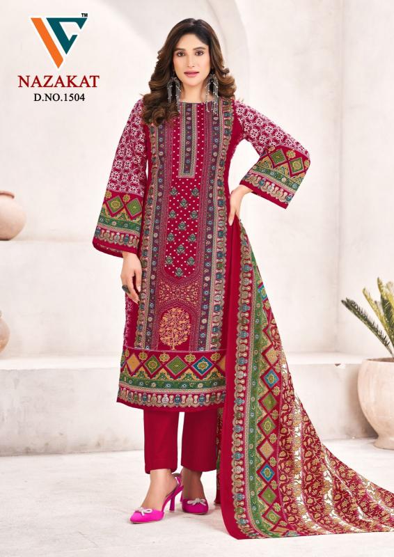 Vandana‎‎‎‎ Nazakat vol 15 catalog wholesale dress material suppliers in surat