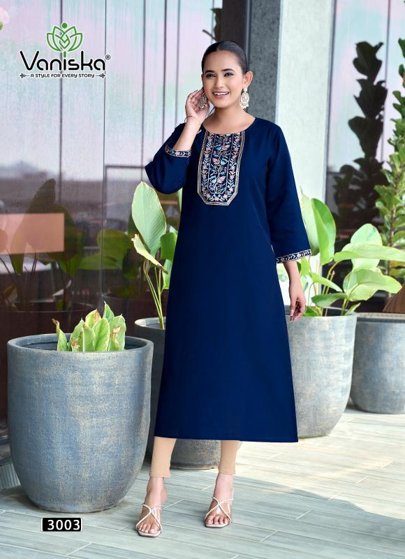 Vaniska Five Star Vol 3 Catalog wholesale kurtis shop in udaipur