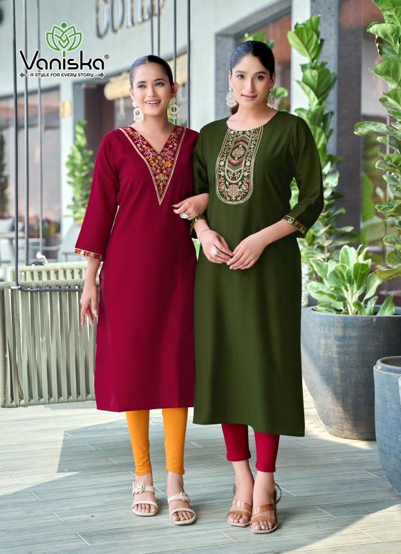 Vaniska Five Star Vol 3 Catalog wholesale kurtis shop in udaipur