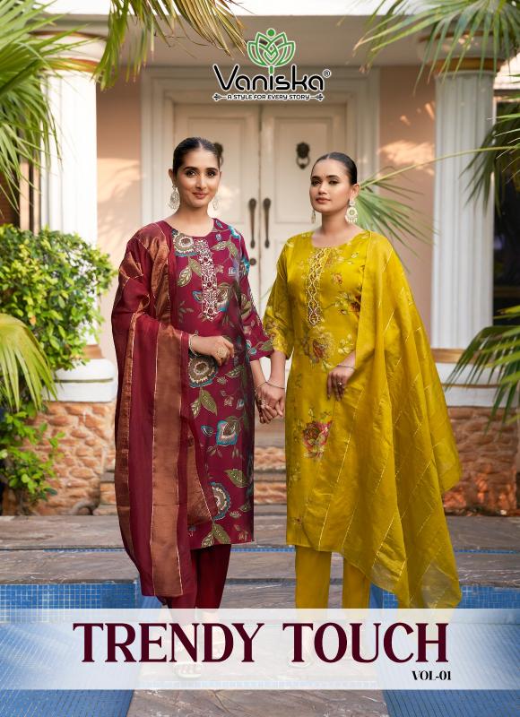 Vaniska Trendy Touch Vol 1 catalog best branded kurtis wholesale websites