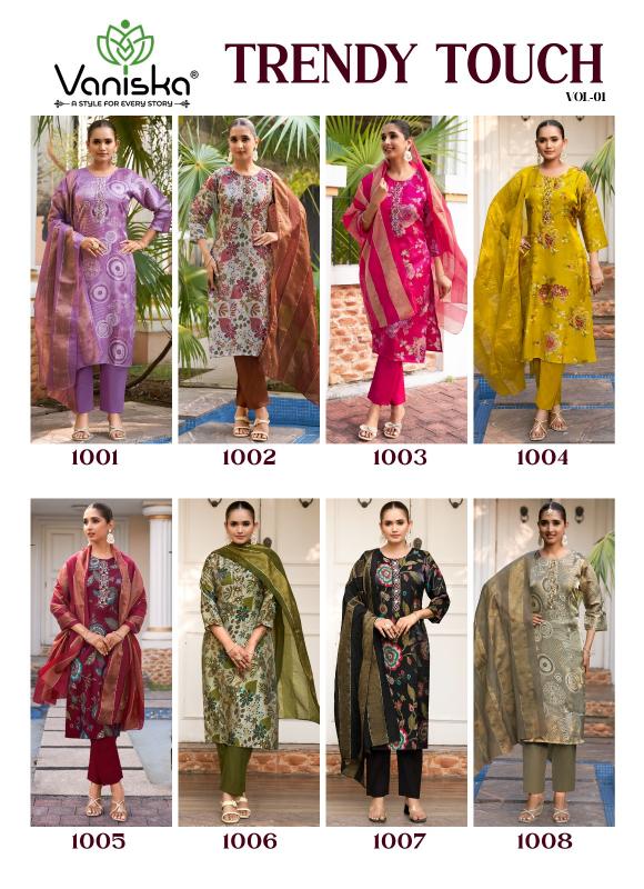 Vaniska Trendy Touch Vol 1 catalog best branded kurtis wholesale websites