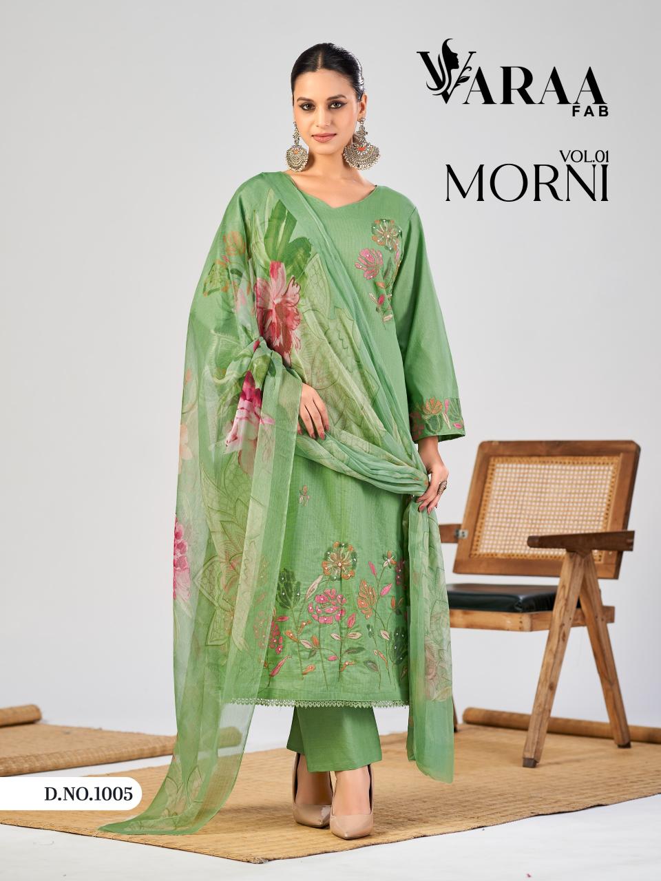 Varaa fab Morni vol 1 catalog unstitched salwar kameez wholesalers in mumbai