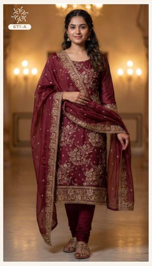 Vinay 671 catalog salwar kameez wholesale market in kolkata