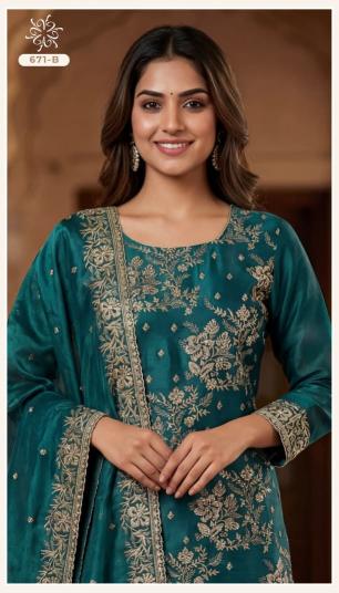 Vinay 671 catalog salwar kameez wholesale market in kolkata