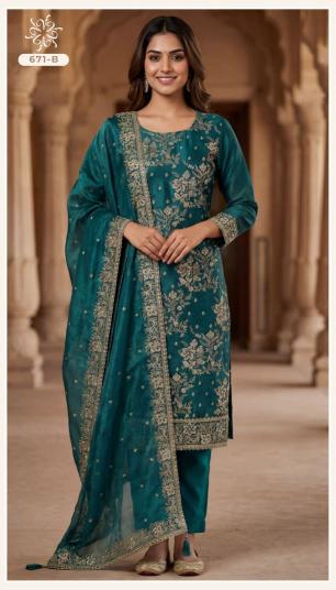 Vinay 671 catalog salwar kameez wholesale market in kolkata