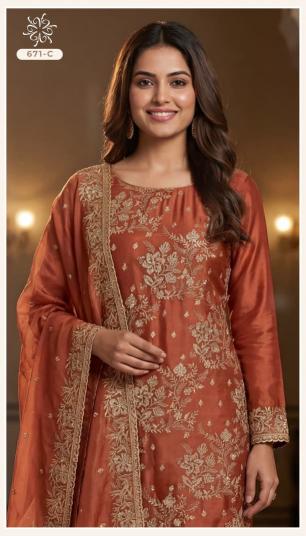 Vinay 671 catalog salwar kameez wholesale market in kolkata