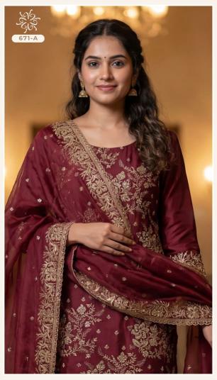 Vinay 671 catalog salwar kameez wholesale market in kolkata