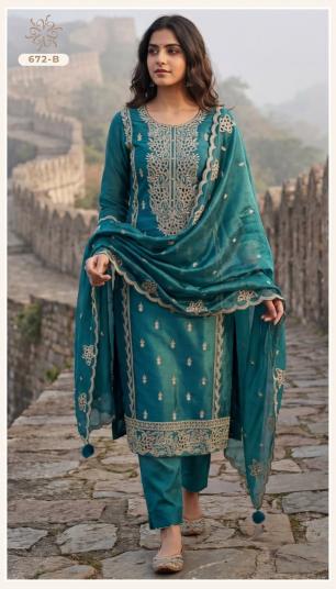 Vinay 672 catalog wholesale salwar kameez suits