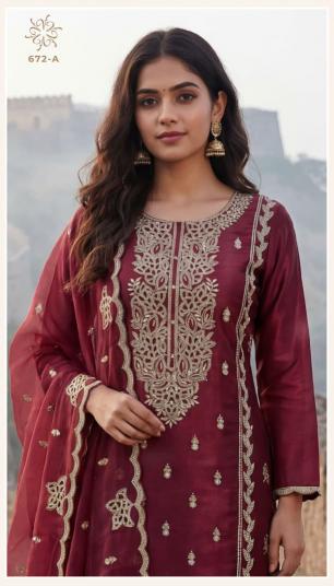 Vinay 672 catalog wholesale salwar kameez suits