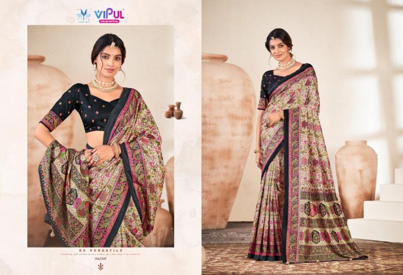 Vipul Ivory Silk vol 18 catalog sarees wholesale price