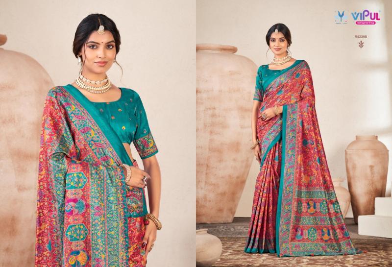 Vipul Ivory Silk vol 18 catalog sarees wholesale price