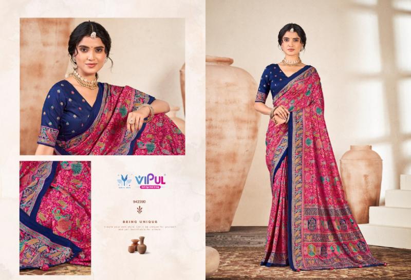 Vipul Ivory Silk vol 18 catalog sarees wholesale price