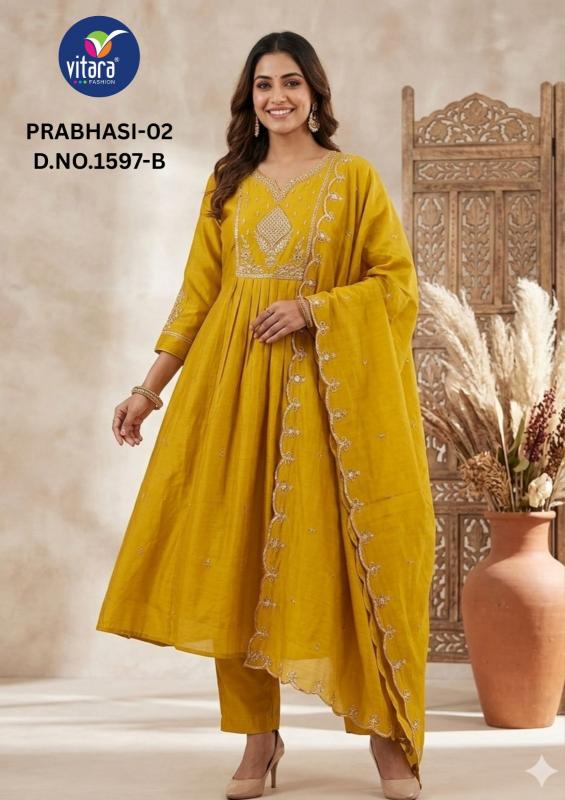 Vitara Prabhasi vol 2 catalog embroidered kurtis online india wholesale