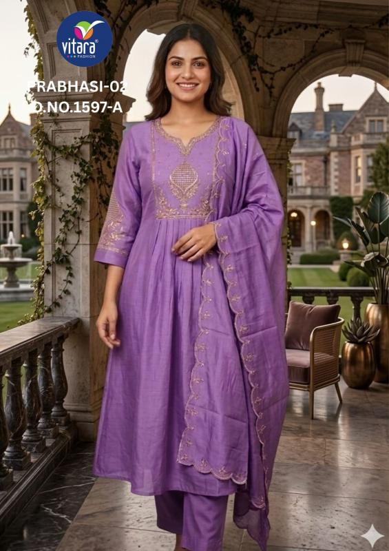 Vitara Prabhasi vol 2 catalog embroidered kurtis online india wholesale