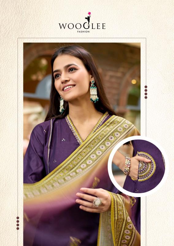 Wooglee Chitrangna catalog kurti plazo set wholesale