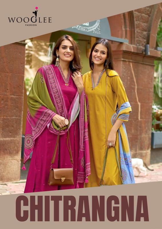 Wooglee Chitrangna catalog kurti plazo set wholesale