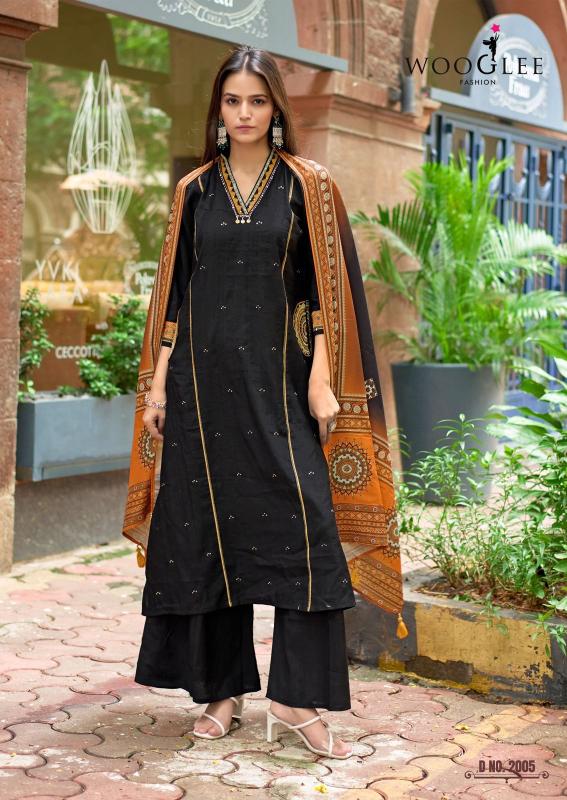 Wooglee Chitrangna catalog kurti plazo set wholesale