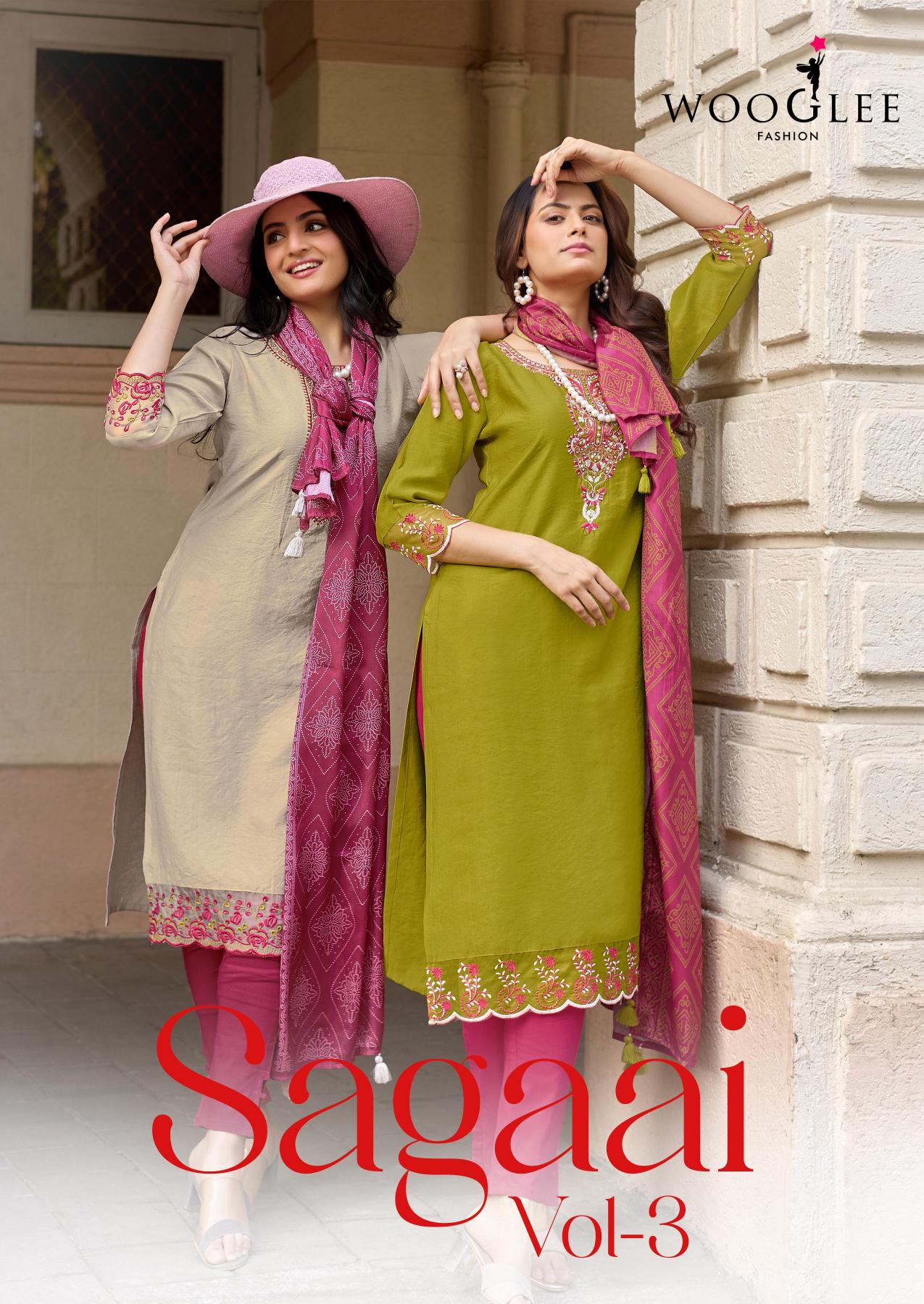 Wooglee Sagaai vol 3 catalog wholesaler of new kurti design