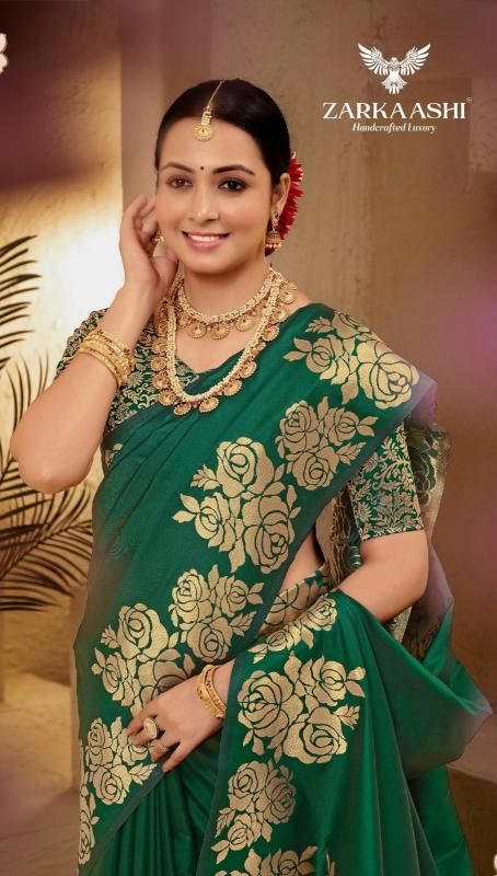 Zarkaashi Gulab kali catalog wholesale banarasi saree