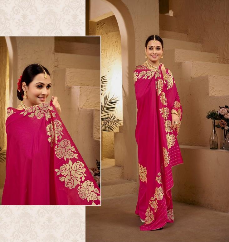 Zarkaashi Gulab kali catalog wholesale banarasi saree
