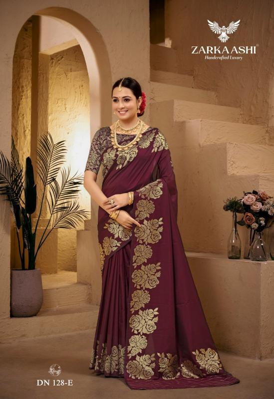 Zarkaashi Gulab kali catalog wholesale banarasi saree