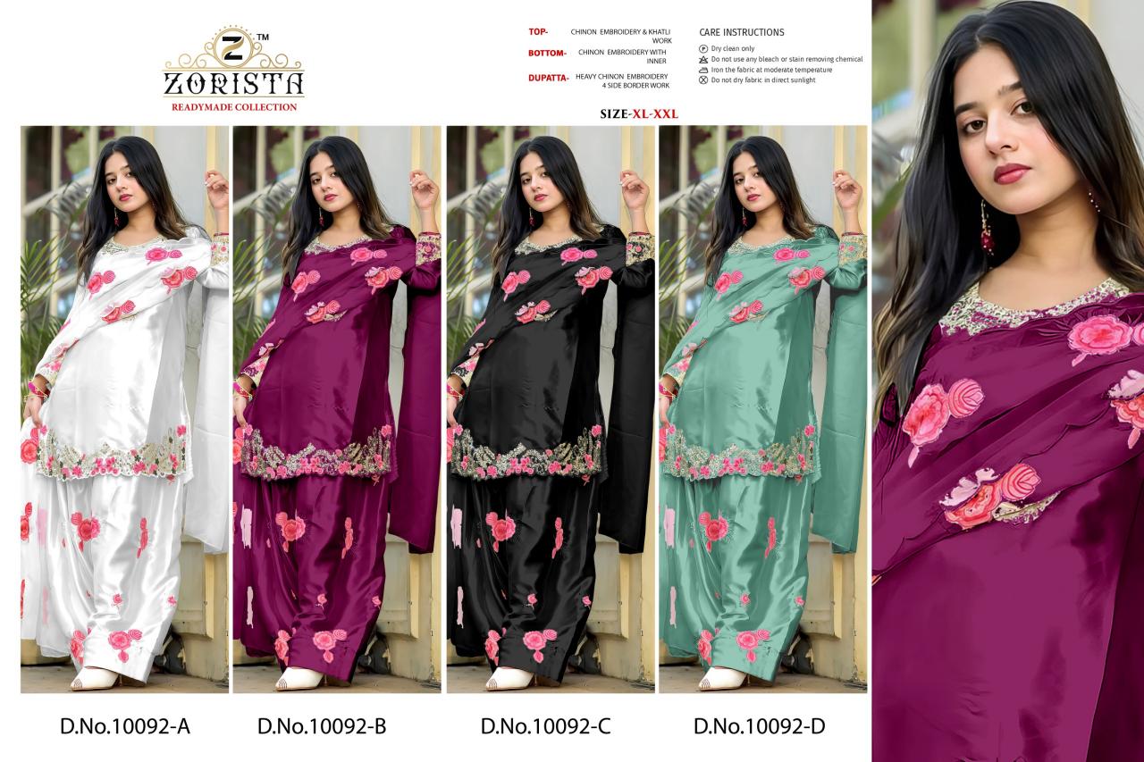 Zorista 10092 catalog wholesale pakistani suits buy online