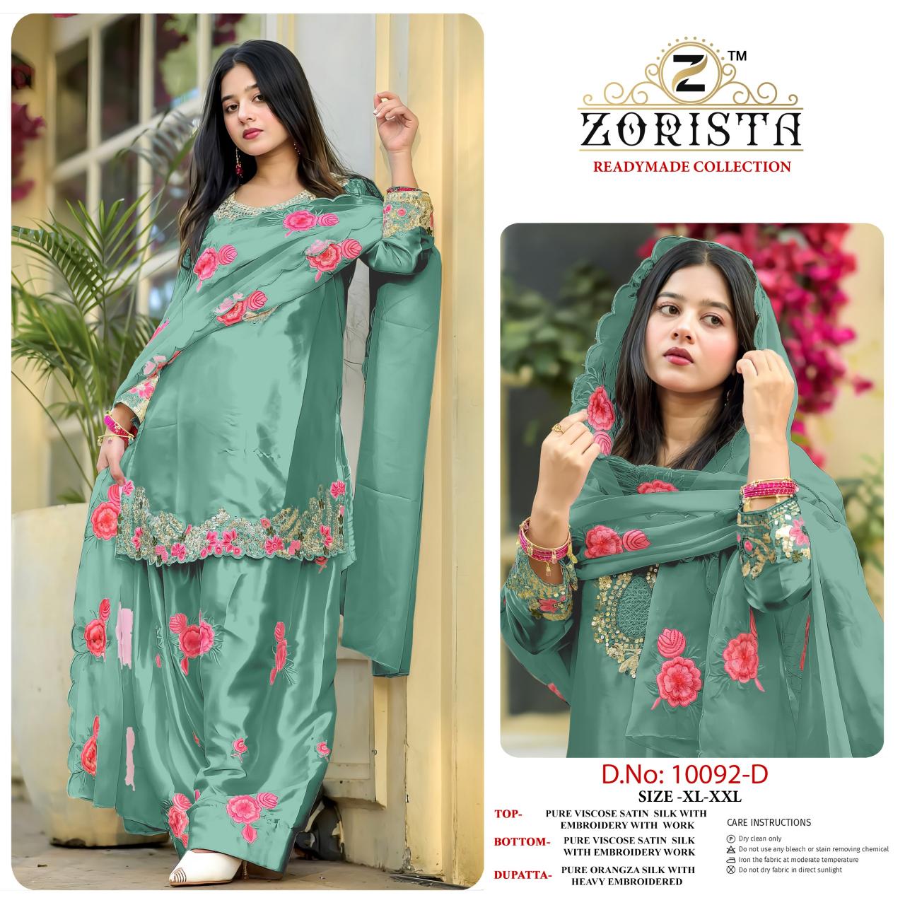 Zorista 10092 catalog wholesale pakistani suits buy online