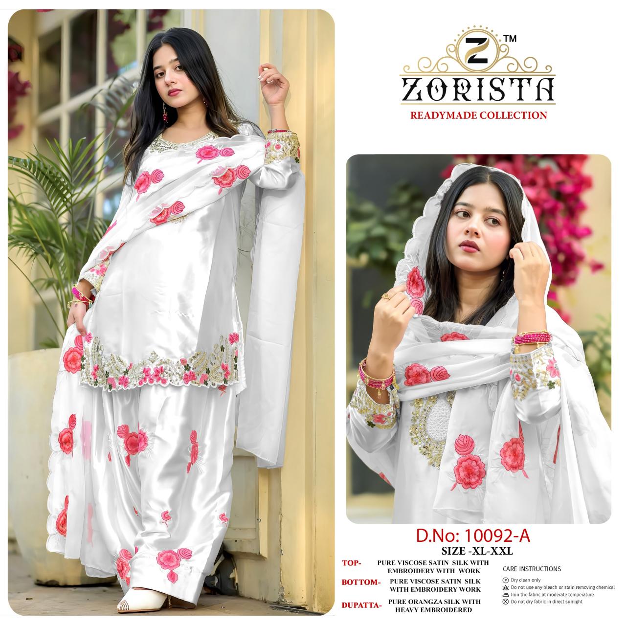 Zorista 10092 catalog wholesale pakistani suits buy online