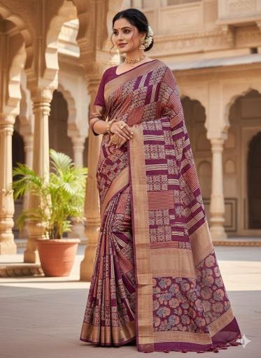 AJRrakh Gajji bandhej Wholesale sarees in Mumbai