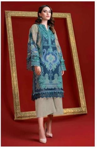 Al Zohaib Az-1492 – Pakistani Kurti Pant With Dupatta - Wholesale Catalog