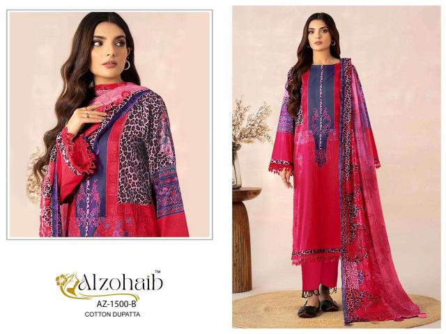 Al Zohaib Az-1492 – Pakistani Kurti Pant With Dupatta - Wholesale Catalog