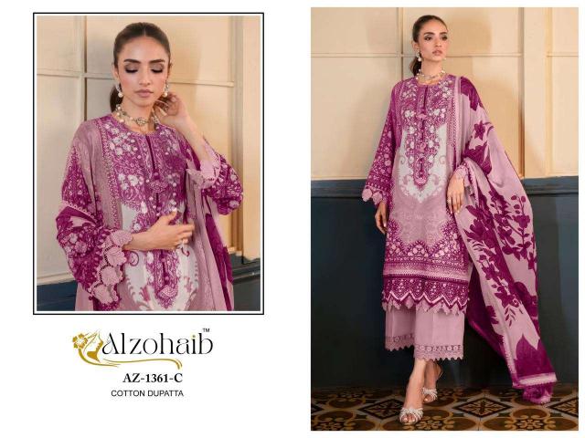 Al Zohaib D No-1361 – Pakistani Kurti Pant With Dupatta - Wholesale Catalog