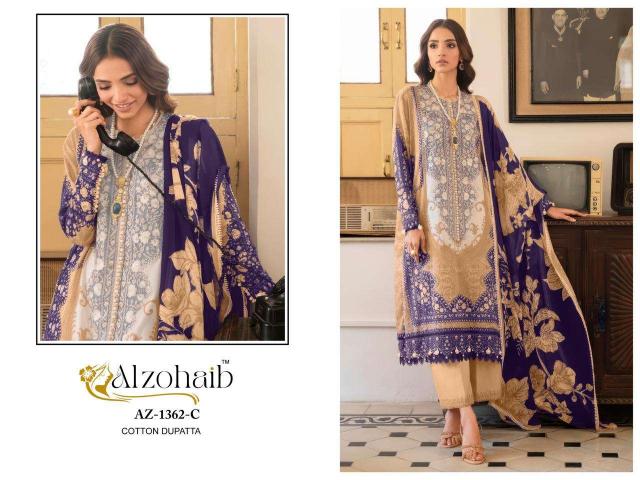 Al Zohaib D No-1361 – Pakistani Kurti Pant With Dupatta - Wholesale Catalog