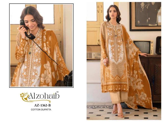 Al Zohaib D No-1361 – Pakistani Kurti Pant With Dupatta - Wholesale Catalog