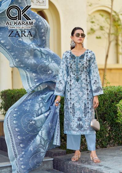 Alkaram Zara Vol-1 – Karachi Readymade Kurti Pant With Dupatta - Wholesale Catalog