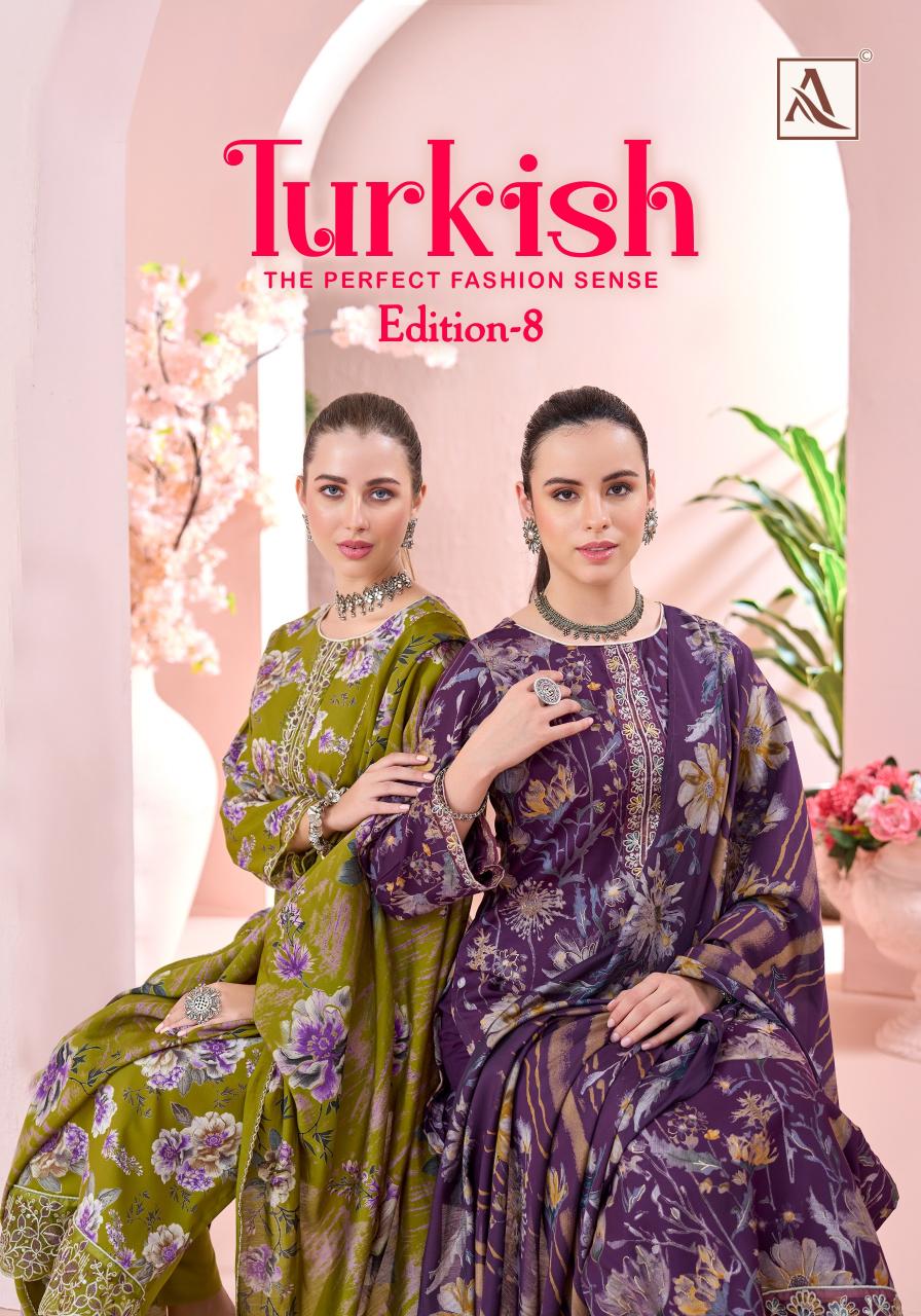 Alok Turkish vol 8 catalog dress materials in surat with price