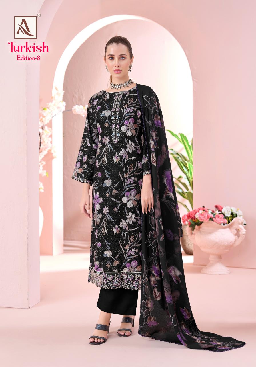 Alok Turkish vol 8 catalog dress materials in surat with price
