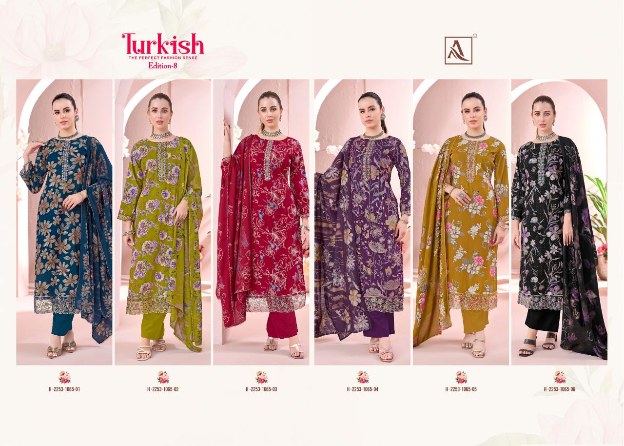 Alok Turkish vol 8 catalog dress materials in surat with price