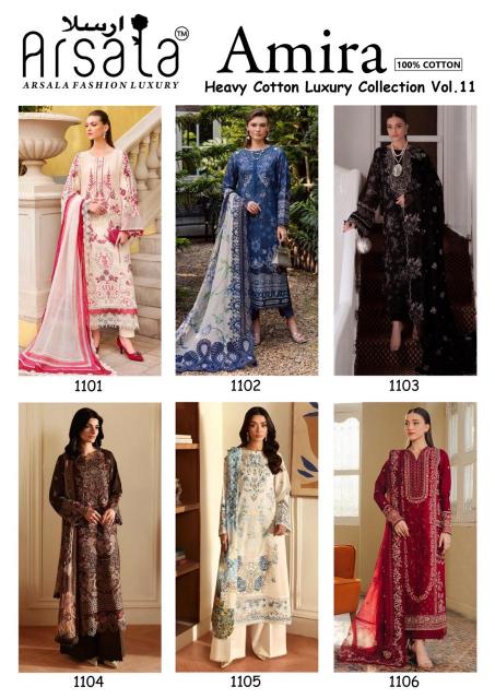 Arsala Amira Vol-11 – Karachi Dress Material - Wholesale Catalog