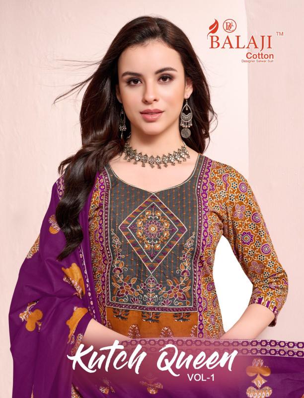  BALAJI COTTON KUTCH QUEEN Wholesale dress materials in Delhi