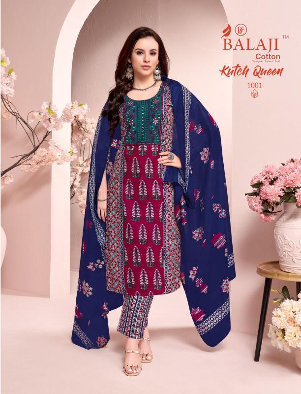  BALAJI COTTON KUTCH QUEEN Wholesale dress materials in Delhi
