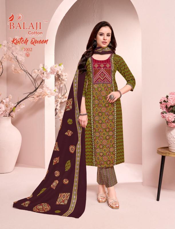  BALAJI COTTON KUTCH QUEEN Wholesale dress materials in Delhi